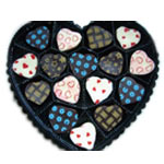 Heart shape container with 16 mini heart shape  wh......  to flowers_delivery_valencia_philippine.asp