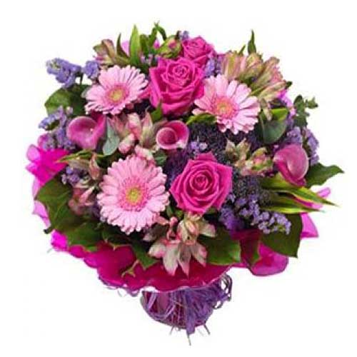 Fresh Flowers in a Basket.<br>- Lisianthus<br>- Pe......  to Panabo_philippine.asp