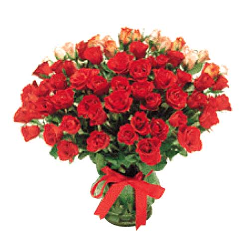 5 dozen red roses in a vase/Box.......  to muntinlupa