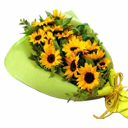 6pcs Sunflower in a Vase......  to pagadian