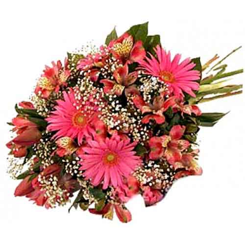 Lovely hand-tied flower bouquet......  to Bais