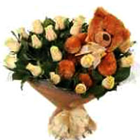 A special floral gift that will surely impress. It's a elegant gift,  25 cream r...