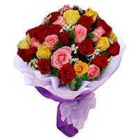 Send these colorful fresh Roses to your loved one to brighten their day....
