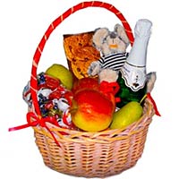 This basket includes red apples 1 kg<br>- green ap......  to flowers_delivery_zheleznogorsk (kursk region)_russia.asp
