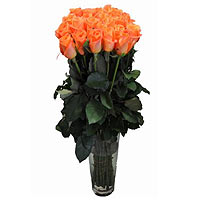 This splendid gift of Color-Coordinated Orange Ros......  to vereenigning