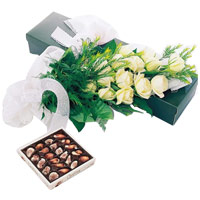 Present to your beloved this Amazing White Roses a......  to jeju do