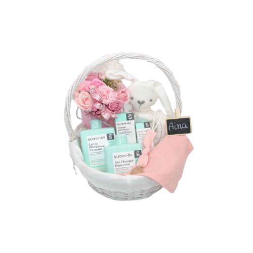 Simply fill the basket with baby supplies and hand......  to segovia