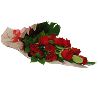 Distinctive Celebration Arrangement of 12 Red Roses