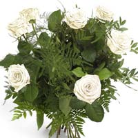 Exotic White Roses Bouquet