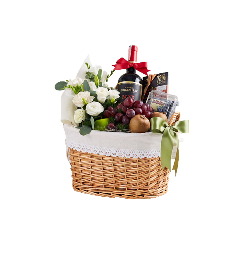 Luscious Fruits And Alcohol Hamper