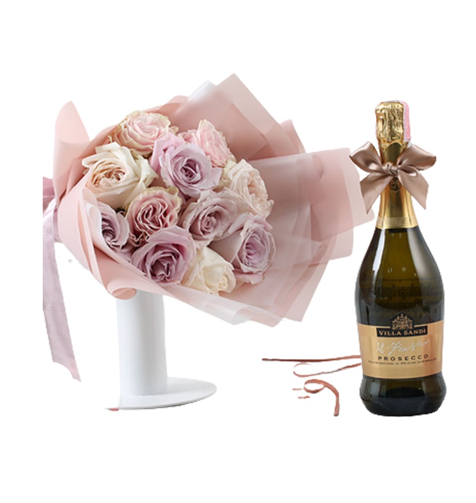 Flowering Wine Gift Basket