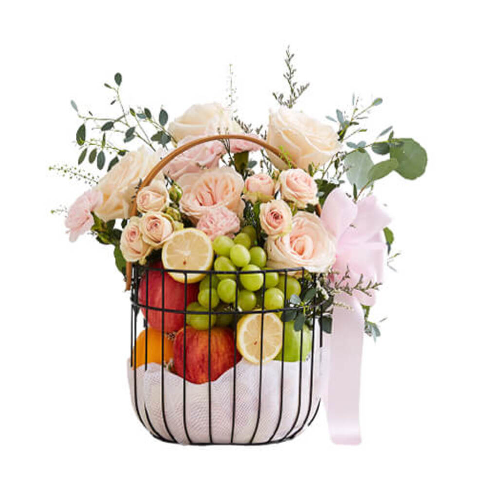 A bunch of pink exotic flowers and a basket full ......  to Phattalung