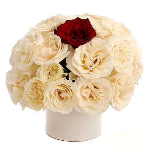 Loves divine, and roses are too. This elegant arra......  to jebel ali_florists.asp