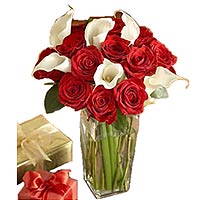 Give them this red and white blend of uplifting 20......  to qutuf_florists.asp