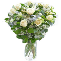 Blushing Fairtrade White Sparkle Bouquet