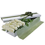 Beautiful Box of 2 Dozen White Roses